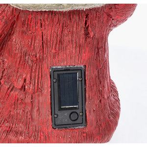 Statuetta Nano da Giardino Gnomo Hansel Ricarica Solare LED 54cm