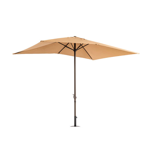 Ombrellone da Giardino con Palo Centrale in Alluminio Antivento Colore: Ecru, Formato: 3 x 2 m