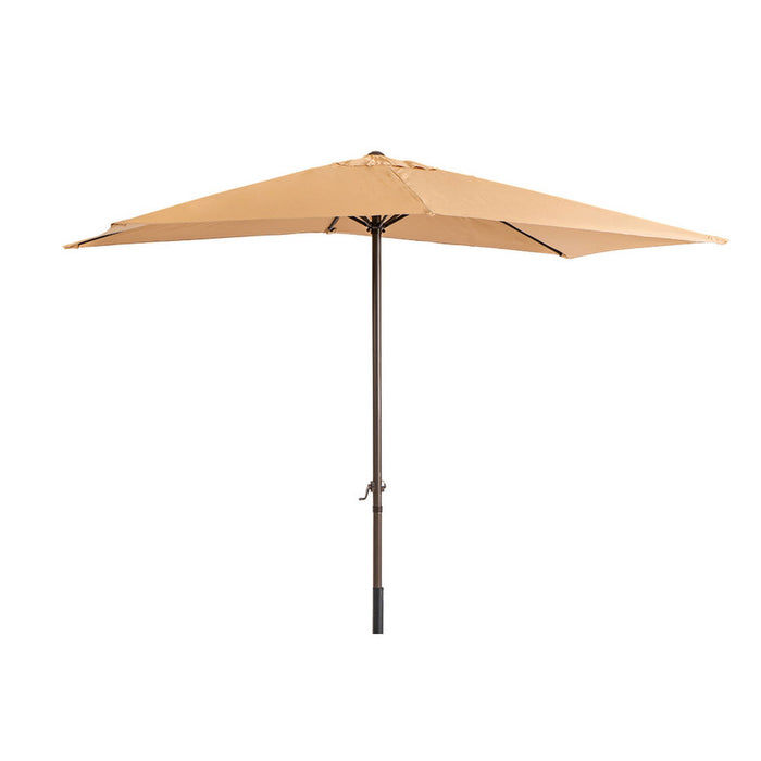 Ombrellone da Giardino con Palo Centrale in Alluminio Antivento Colore: Ecru, Formato: 3 x 3 m