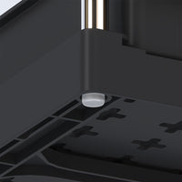 Set 2 Organizer Sottolavello Nero Bagno Cucina Cassetto Scorrevole Salvaspazio