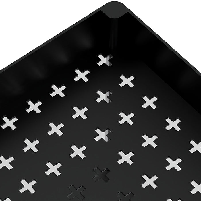 Set 2 Organizer Sottolavello Nero Bagno Cucina Cassetto Scorrevole Salvaspazio