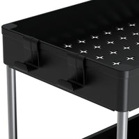 Set 2 Organizer Sottolavello Nero Bagno Cucina Cassetto Scorrevole Salvaspazio