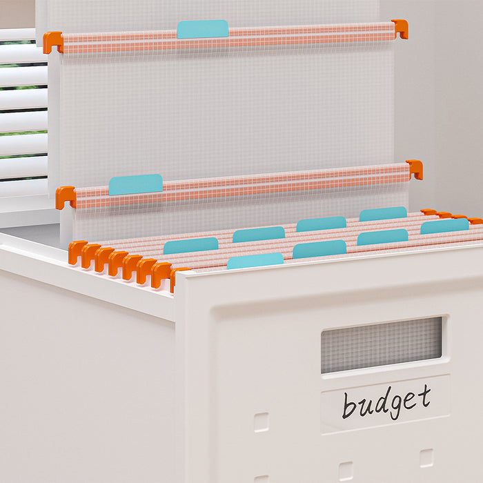 Schedario Organizer Contenitore con Ruote e 40 Cartelline Archivio Portadocumenti