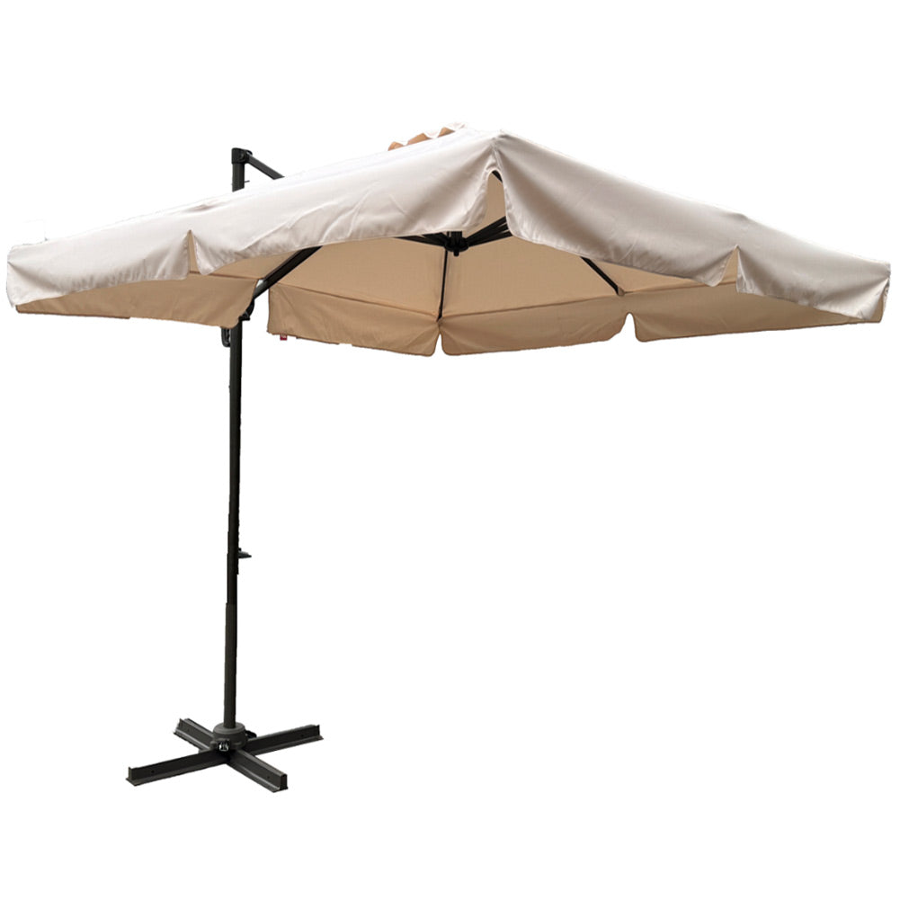 Ombrellone Giardino Decentrato Roma 2,5 x 2,5 Mt Alluminio Inclinabile Girevole