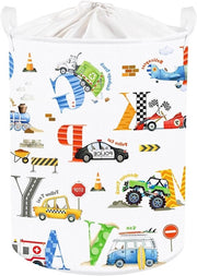 Asciugamano pieghevole a forma di cerchio per bambini - tema auto