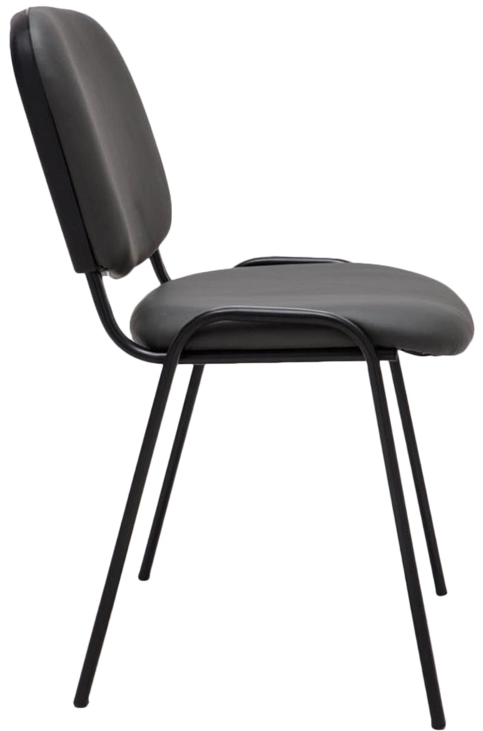 Sedia impilabile Ken similpelle grigio
