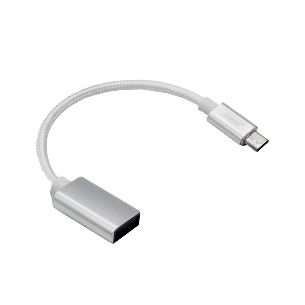 Trade Shop - Cavo Convertitore Adattatore Micro Usb Maschio A Usb Otg Femmina Plug-and-play Q-ot02 -