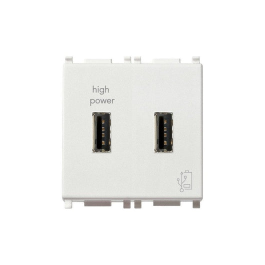 Caricatore Doppio USB Vimar Plana 5V 2-1A 14295