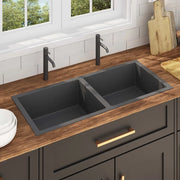 Lavello da Cucina Artigianale Nero in Acciaio Inox cod mxl 51738