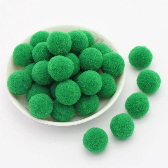 Mini Pomponi 30 mm - Circa 20 Pezzi - Pompom Plush - Materiale per Artigianato - Lavorazione Creativa - Qualità Polyester - Pomponi per Artigianato