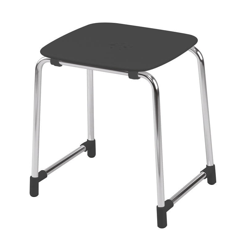 Sgabello Prima Classe Gedy 6072 Antracite/Cromato