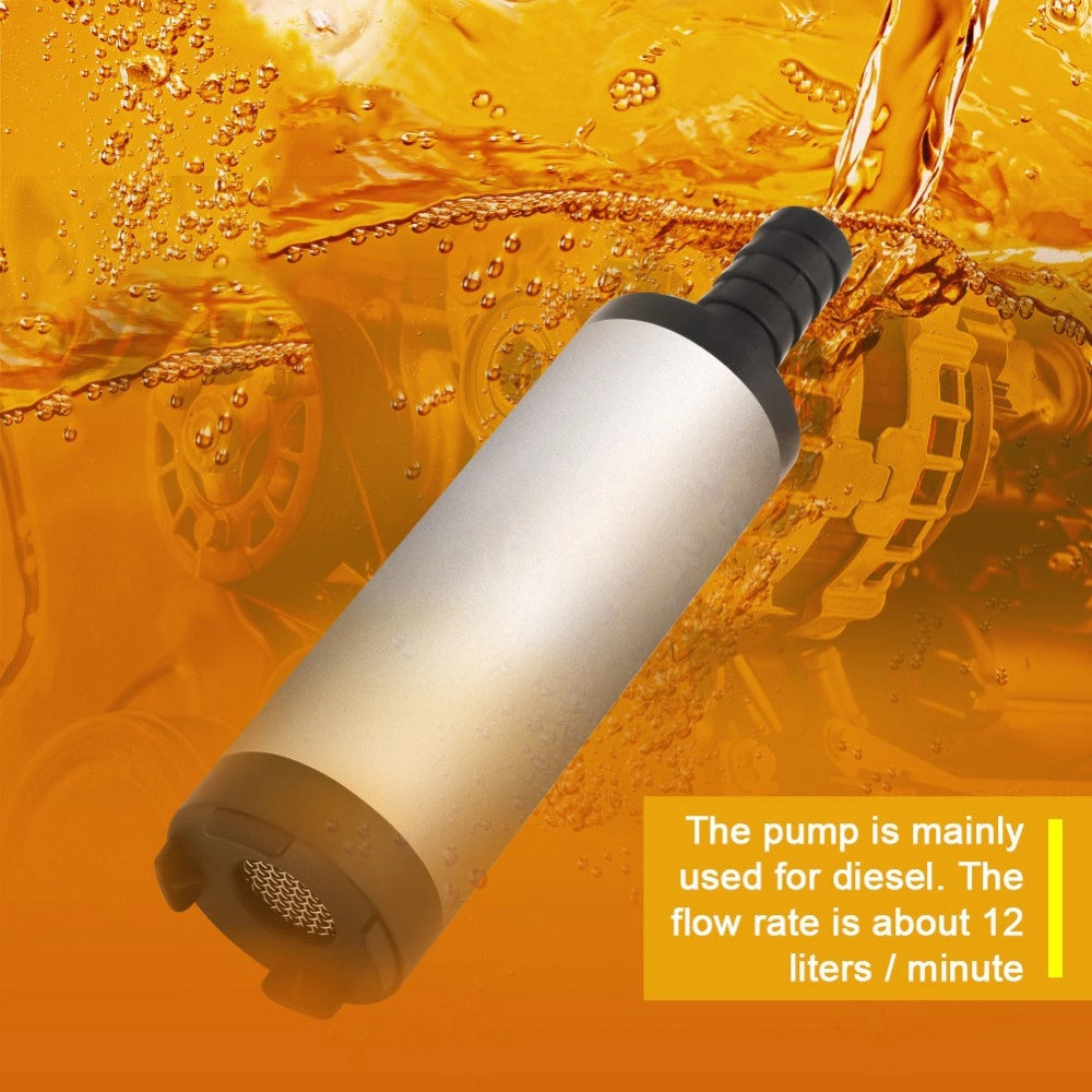 Trade Shop - Pompa Travaso Elettrica Sommersa Aspira Liquidi Acqua Olio Diesel 12v Auto Barca -