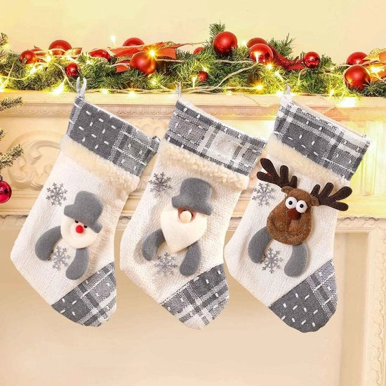 Decorazioni per la Stufa a Legna 3 Pezzi - Veloce da Appendere - 27 x 15 cm - Soffici e Spaziosi - Fiocchi di Neve per la Stufa