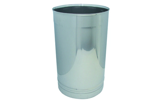 CANNA FUMARIA IN ACCIAIO - ELEMENTO LINEARE DA MT. 0,50- Diam. 100- DK- pezzi 1