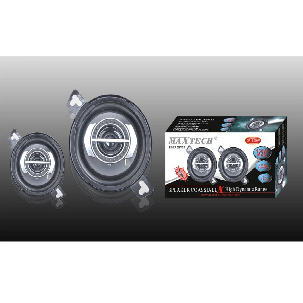 Trade Shop - Casse Per Auto 150w 4 Vie Audio Volume Speaker Coassiale Musica Maxtech Sp-150w -