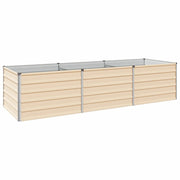 Letto rialzato da giardino Avorio 240 x 80 x 55 cm 8006414