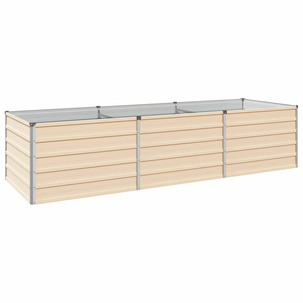 Letto rialzato da giardino Avorio 240 x 80 x 55 cm 8006414