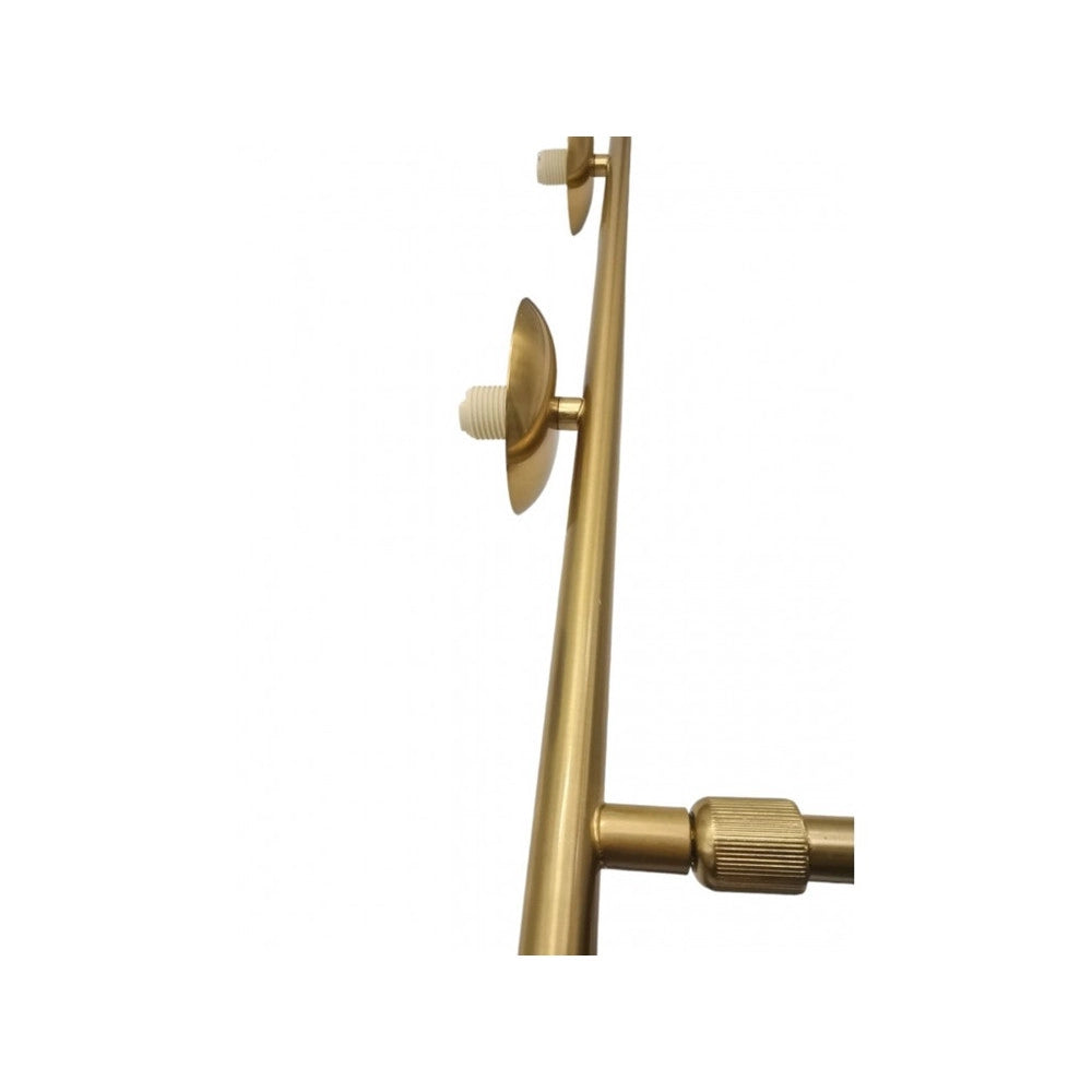 Trade Shop - Lampadario A Sospensione Oro Con 4 Sfere Bolle Bianche In Vetro Attacco G9 33917 -