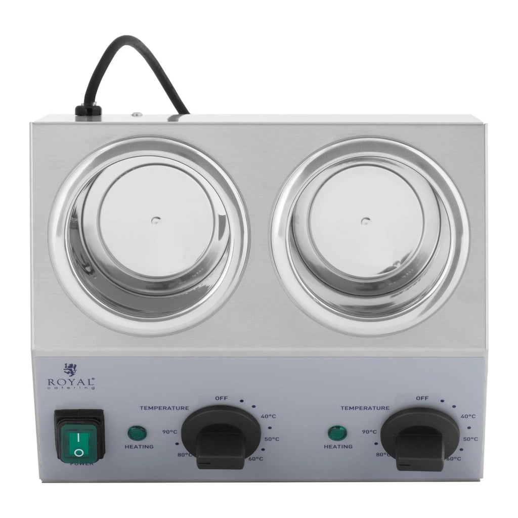 Scaldasalse 2 x 1 litro pannello di controllo sopra acciaio inox 14_0004260