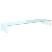 Supporto TV | Armadietto TV | Mobile Porta TV / Rialzo Monitor in Vetro Verde 110x30x13 cm