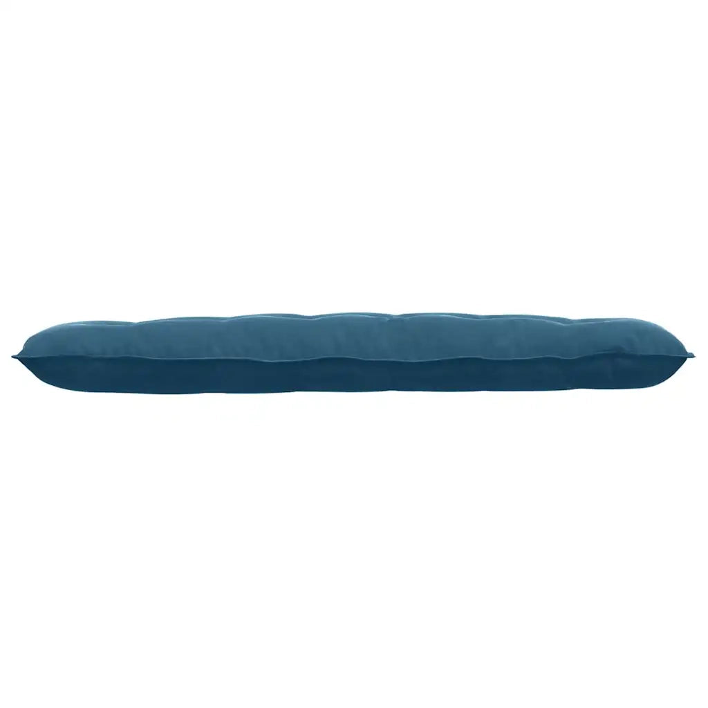 Cuscino per Schiena Blu 160 x 50 cm Tessuto in Cords