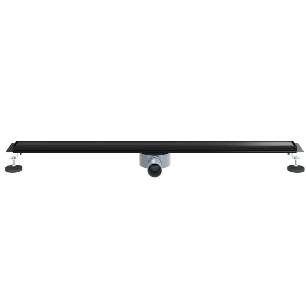 Scarico doccia 2-in-1 con sifone a 360° Nero 100 cm