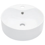 Lavandino con Troppopieno 36x13 cm in Ceramica Bianco 143911