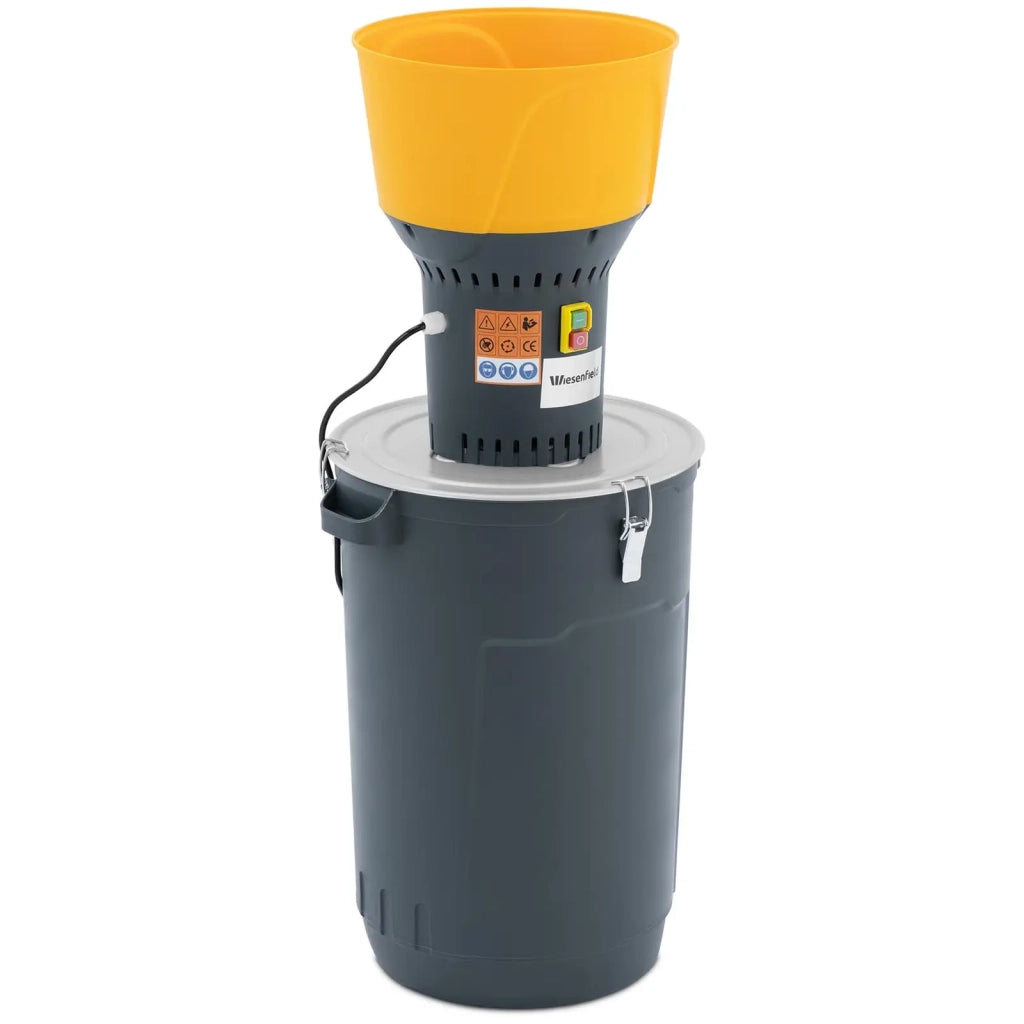 Mulino elettrico per cereali 60 litri 400 kg/h 1300 watt acciaio inossidabile lega di alluminio PP nero 14_0009419