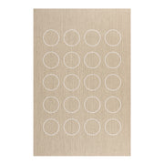 Tappeto vinilico di alta qualità cerchi blancos 80x150