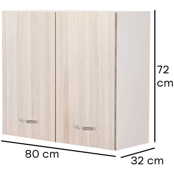 Pensile da Cucina Scolapiatti Sistema Raccogli Gocce Mobile Colore Olmo