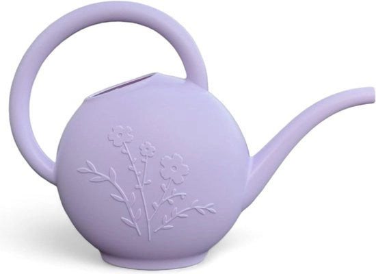 Giocoso piccolo getto con disegno floreale - Interno e esterno - Pratico - 15 litri di capacità - 33 x 13 x 24 cm - Tonalità pastello viola