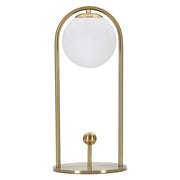 Kizhi, Lampada da Tavolo Necessaria 1 Lampadina, Bianco Opaco