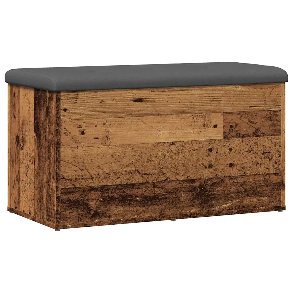 Panca Portaoggetti Legno Antico 82x42x45 cm Legno Multistrato 857617