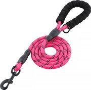 Cinturone per Cani, Cinturone di Addestramento per Cani, Rivestito, Manico morbido, Corda per Cuccioli e Cani Piccoli e Medi, 1,5 Metro - Rosa - 150cm*1.2cm