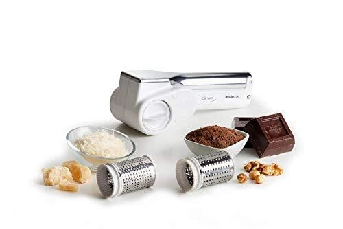 Ariete 44 Gratì Metal Grattugia Elettrica Senza Fili 2 Rulli Acciaio Inox Batteria 1500 mAh colore Bianco