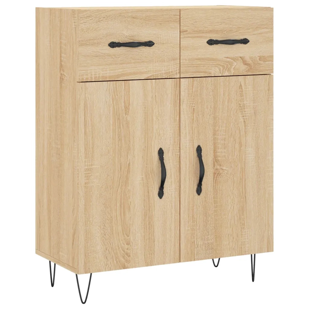 Credenza Rovere Sonoma 69,5x34x90 cm in Legno Multistrato 827975