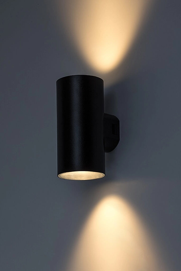 Applique esterna nera cilindrica 18W CCT IP65 Rabalux