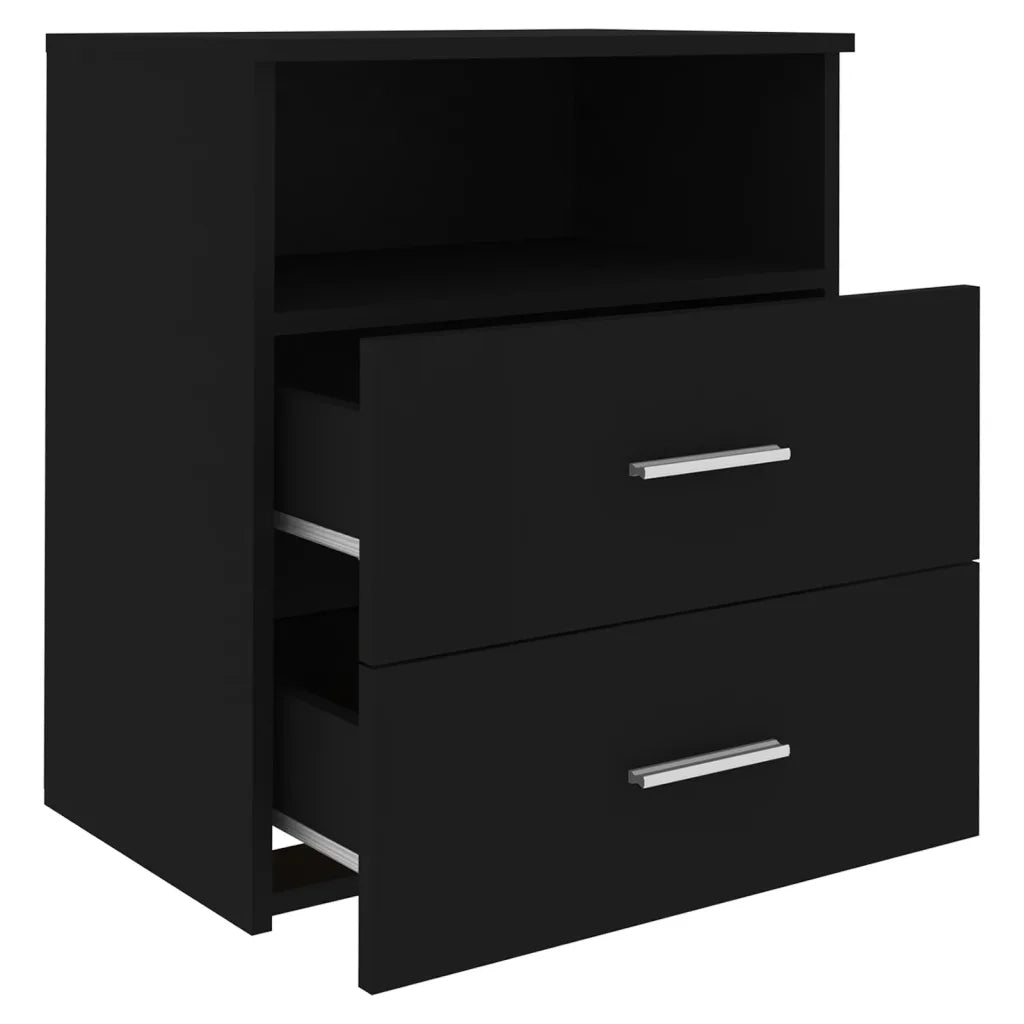 Comodino Nero 50x32x60 cm cod mxl 31006