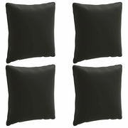 Cuscini per Schiena a 4 Pezzi PUTTEN 4 pcs 100% Poliestere Nero 945138