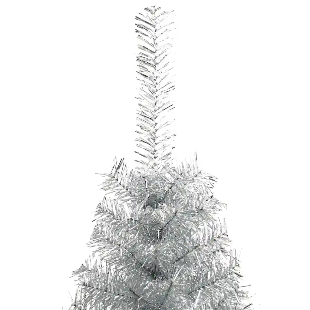 Albero di Natale artificiale con luci integrate Argento 240 cm 3397228