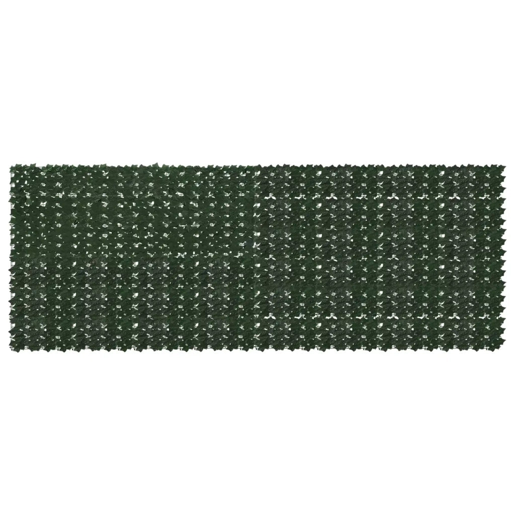 Schermo per balcone con foglie Verde Scuro 400 x 150 cm