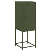 Buffet credenza cassettiera armadio mobile contenitore organizer per cucina soggiorno salotto verde oliva 36 x 39 x 107 cm acciaio verde 02_0036573