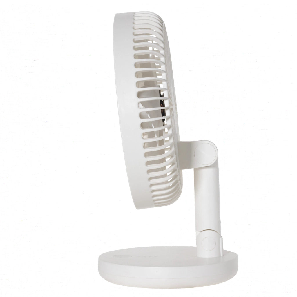 Ventilatore da tavolo ricaricabile 30cm, batteria litio 2000mAh, 5 pale 3 velocità, oscillazione 4h autonomia - SOGO