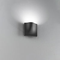 Applique Da Esterno Moderna Collina Alluminio Grigio Led 12W 3000K