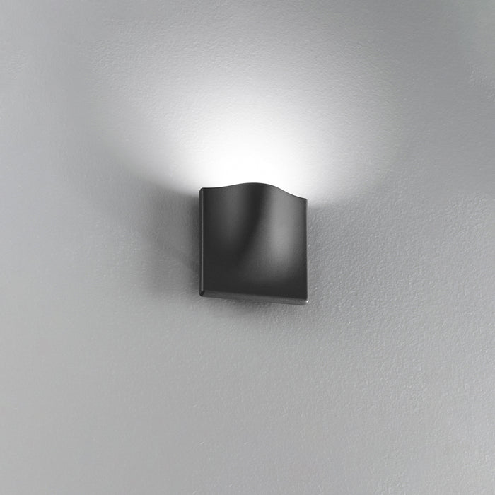 Applique Da Esterno Moderna Collina Alluminio Grigio Led 12W 3000K