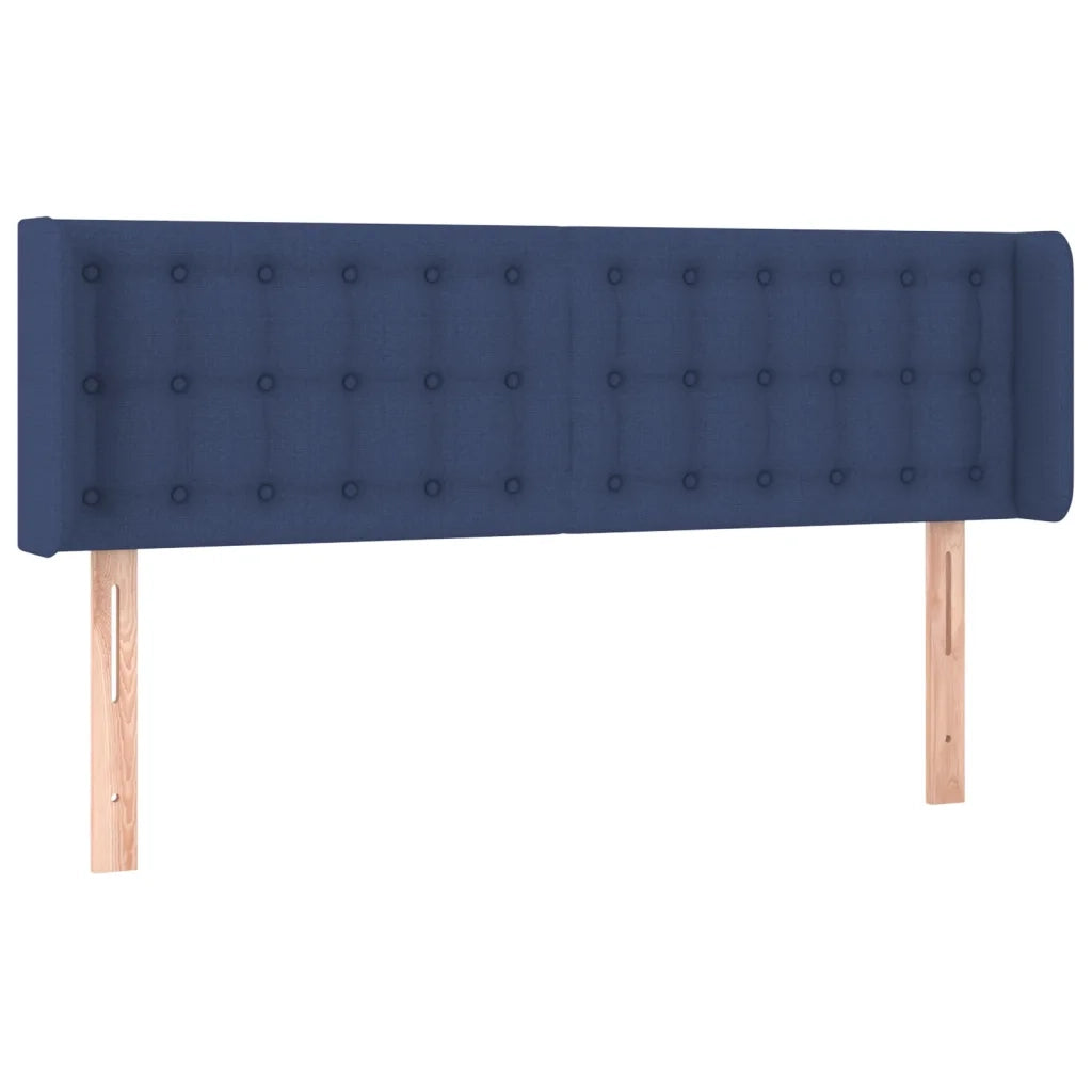 Testiera ad Orecchio Blu 147x16x78/88cm in Tessuto 3119206