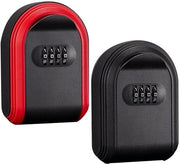 Cassaforte di sicurezza - Cassaforte con serratura a 4 cifre - Cassaforte per interni - Cassaforte da appendere al muro - Set da 2 pezzi - Materiale duraturo - Cassaforte