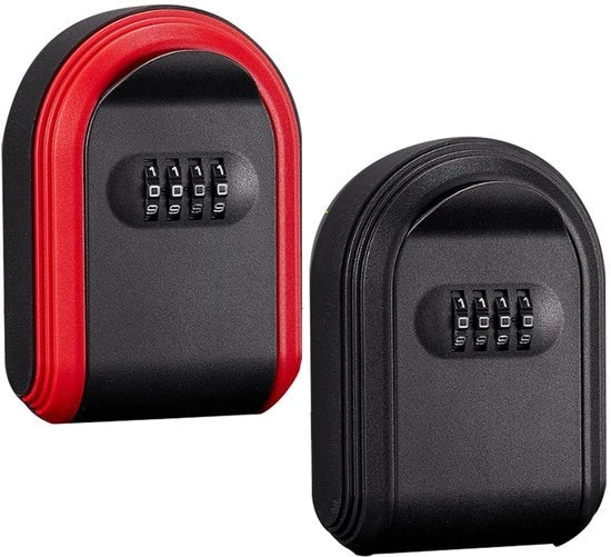 Cassaforte di sicurezza - Cassaforte con serratura a 4 cifre - Cassaforte per interni - Cassaforte da appendere al muro - Set da 2 pezzi - Materiale duraturo - Cassaforte