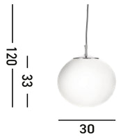 Sospensione Contemporanea Atomo Acciaio Argento Vetro 1 Luce E27