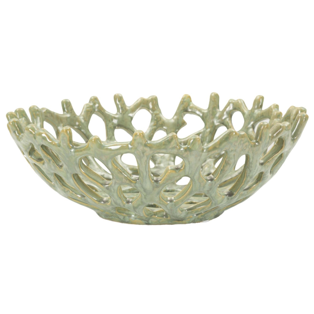 Vassoio VKH858, Verde, Ceramica, 35x35x13 cm